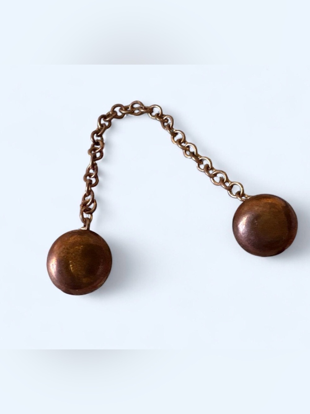 Vintage 80s Copper Cloak Cape Clasp Accessory